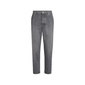 Brunello Cucinelli Grey Denim - Regular & Straight-Leg Jeans Men
